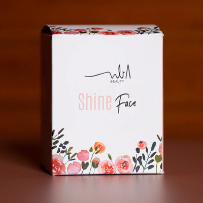 caixa do produto shine face da natalia beauty